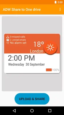 ADW Share to One drive android App screenshot 2